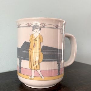 Vintage Manhattan pastel porcelaine coffee, tea mug